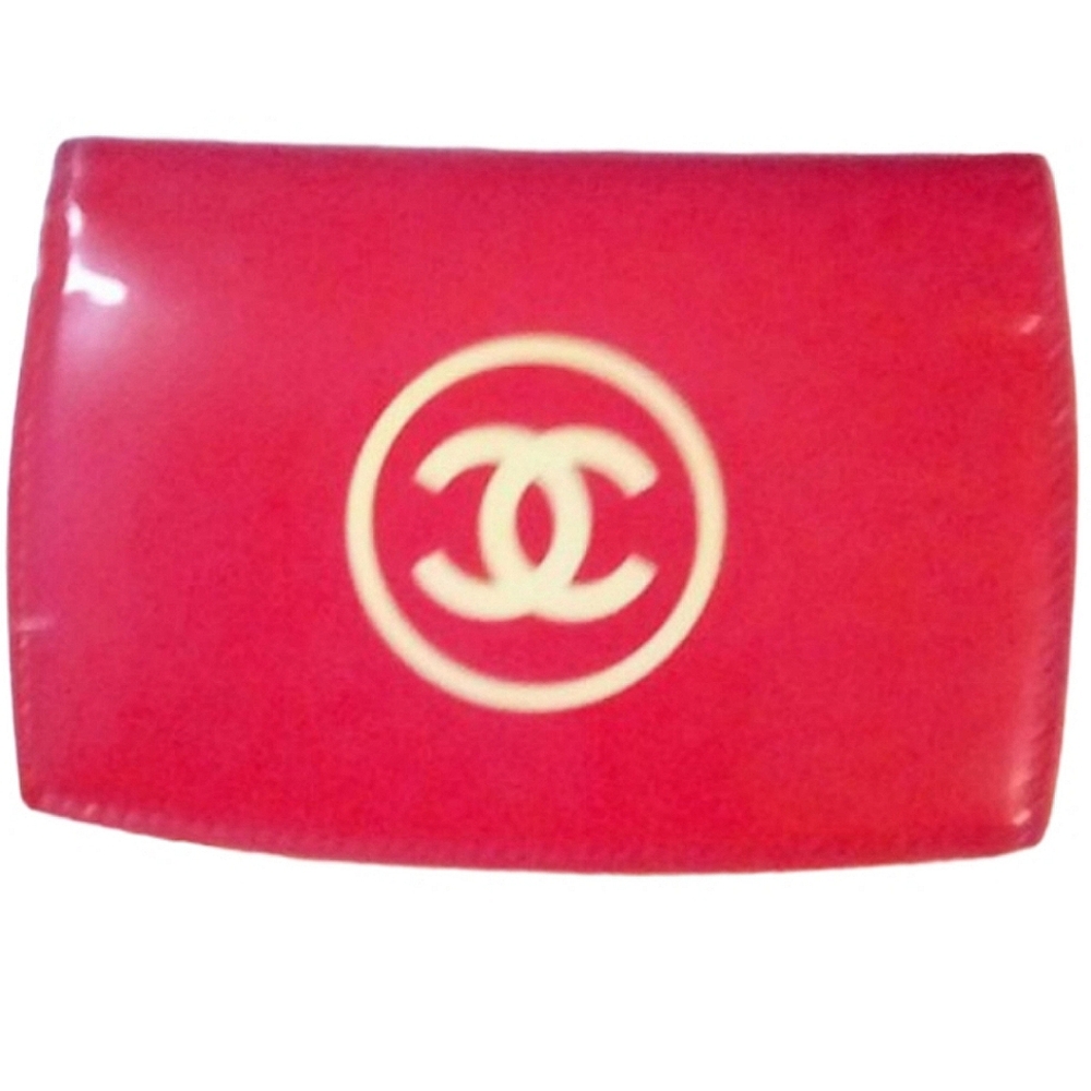 Chanel wallet pink patent leather Nicole authentic GUC ❤️ - Picture 2 of 9